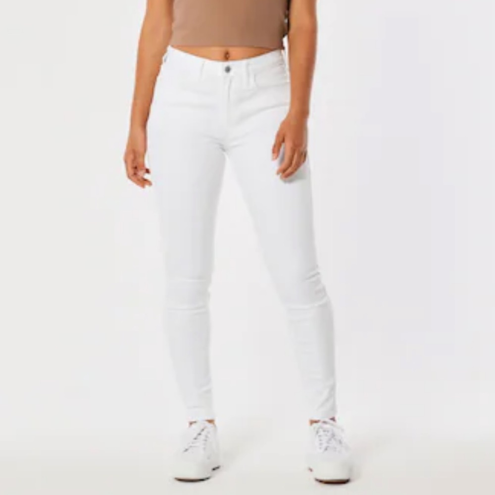 Hollister White Super Skinny Jeans